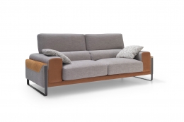 sofa gris marron sharon divani