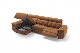 sofa alaska marron divani