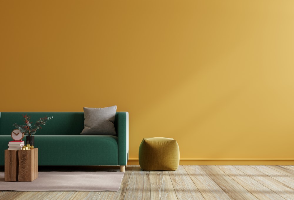 mockup living room interior with green sofa on emp 2022 11 10 00 34 03 utc - Cómo combinar un sofá verde