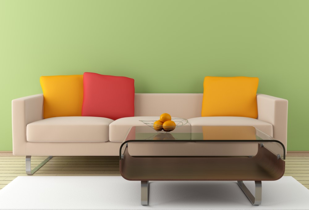 modern interior with beige sofa and table in fron 2021 08 26 16 34 56 utc - ¿Cómo combinar cojines para un sofá beige?